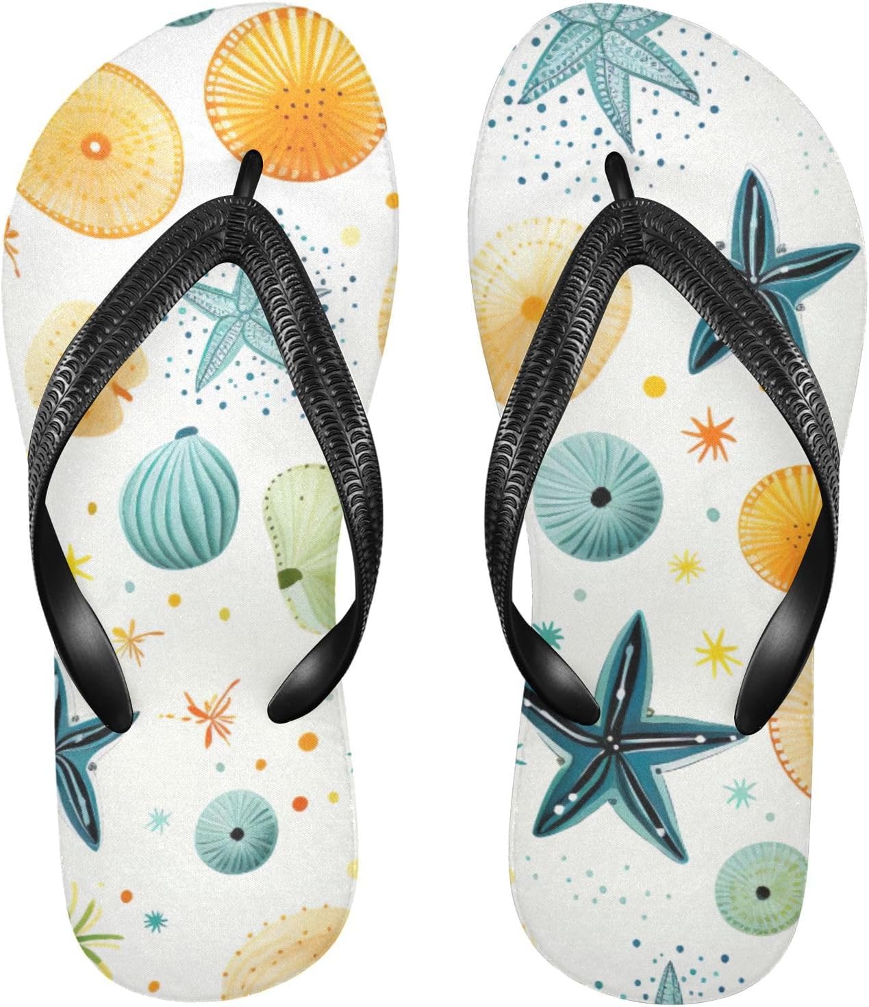 

Пляжные летние сандалии Seashell Starfish для женщин и мужчин, шлепанцы для душа Kfbe