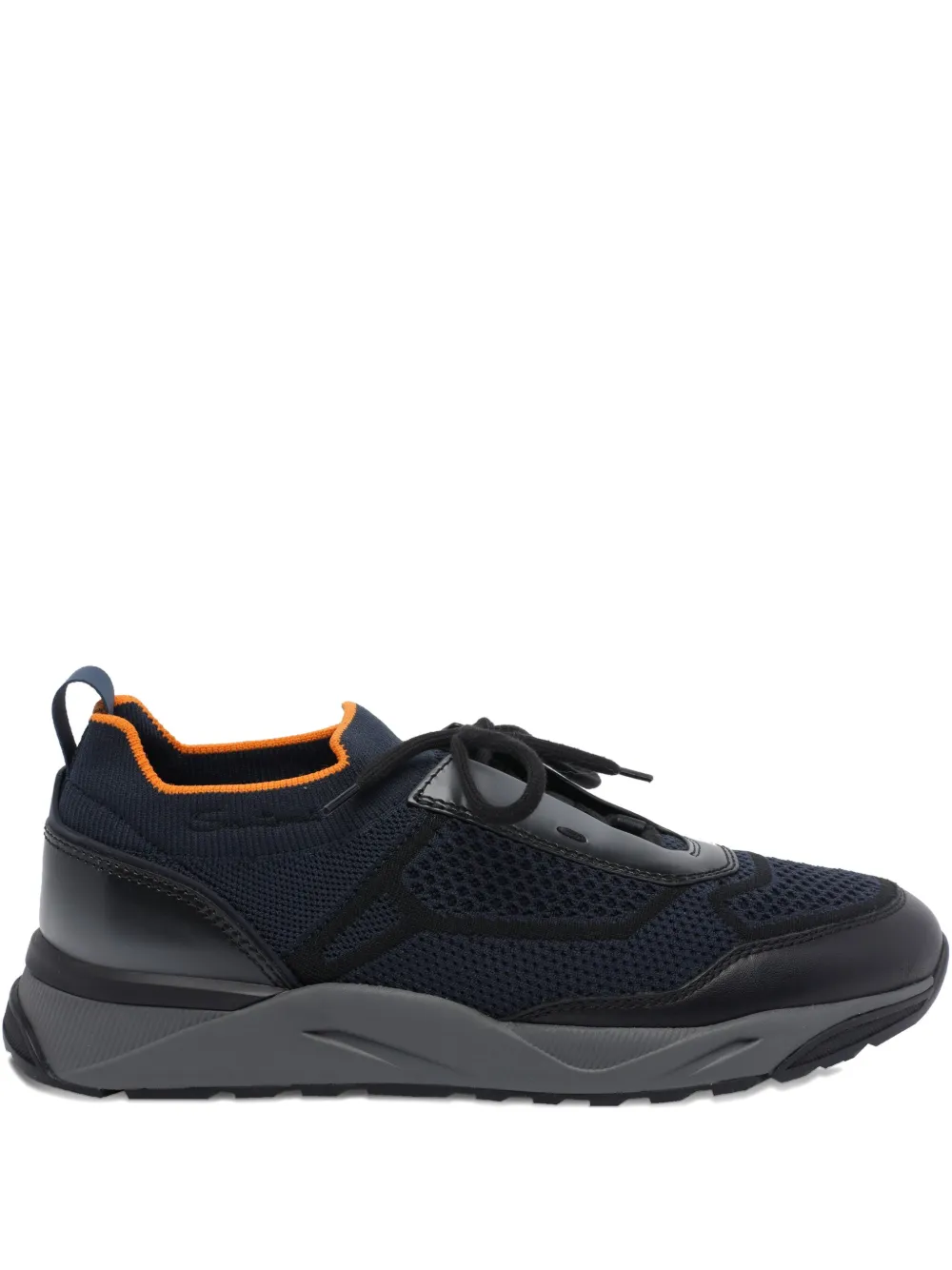 

Вязаные кроссовки на шнуровке Santoni, синий