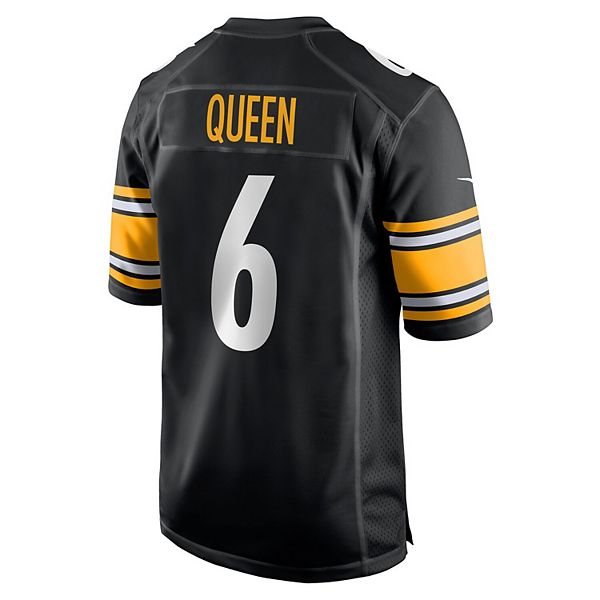 Мужская игровая футболка Patrick Queen Pittsburgh Steelers черная Nike — фото 4