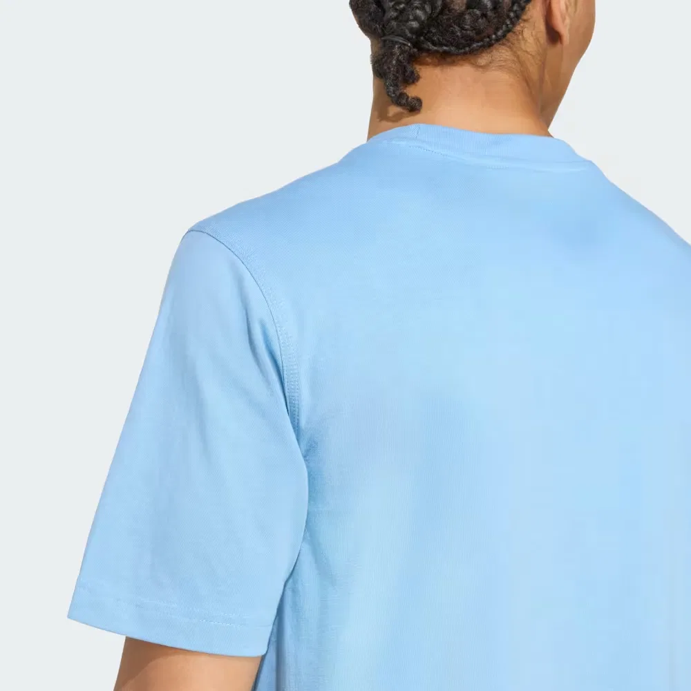 Футболка Trefoil Essentials Adidas Originals, Blue — фото 4