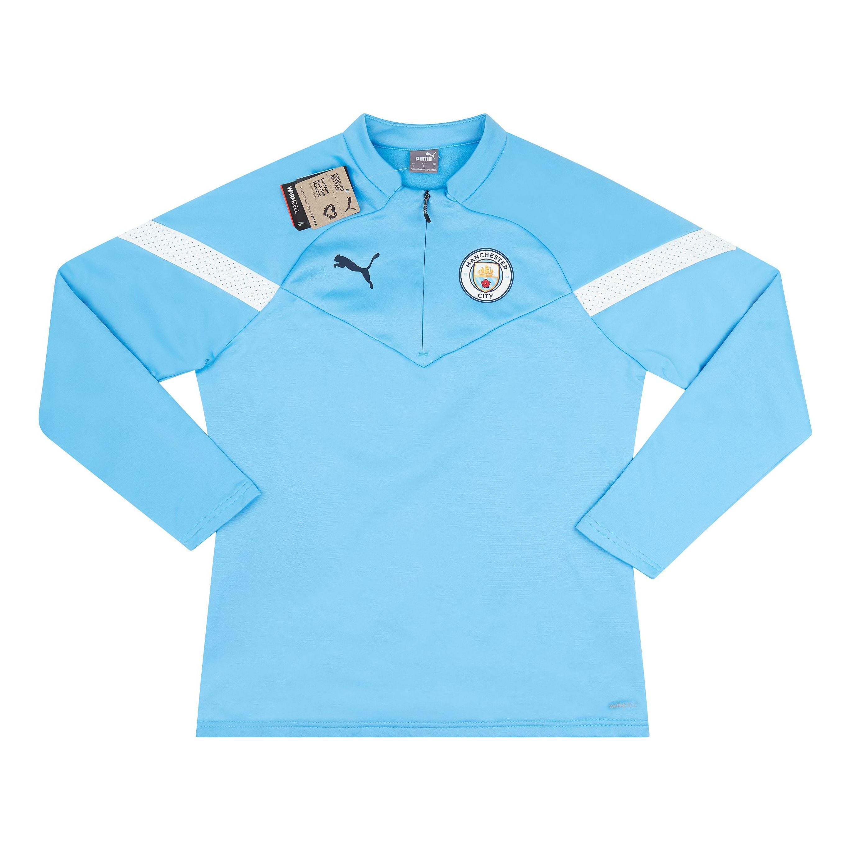 

Топ PUMA 2022-23 Manchester City Puma 1/4 Zip Training Fleece Top 'Sky Blue' 767756-12, синий