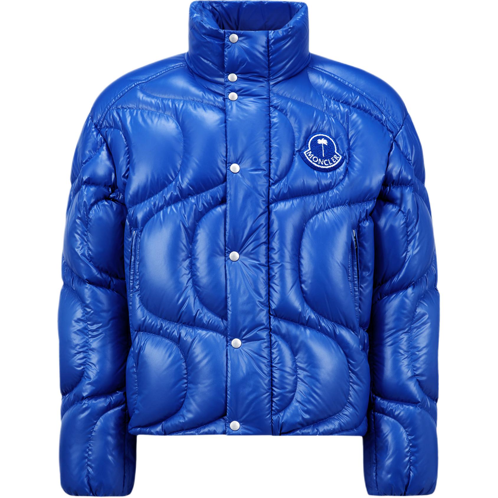

MONCLER GENIUS Куртка Moncler X Palm Angels стёганая глянцевая, Electric Blue