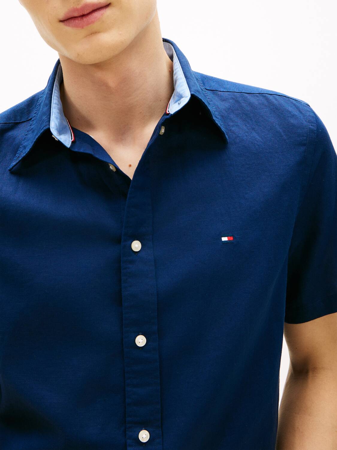 TOMMY HILFIGER Рубашка на пуговицах Regular fit в цвете Navy — фото 2