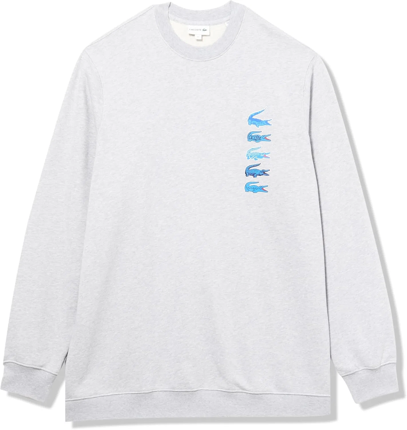 Мужская толстовка Lacoste с монограммой - удлиненный крой