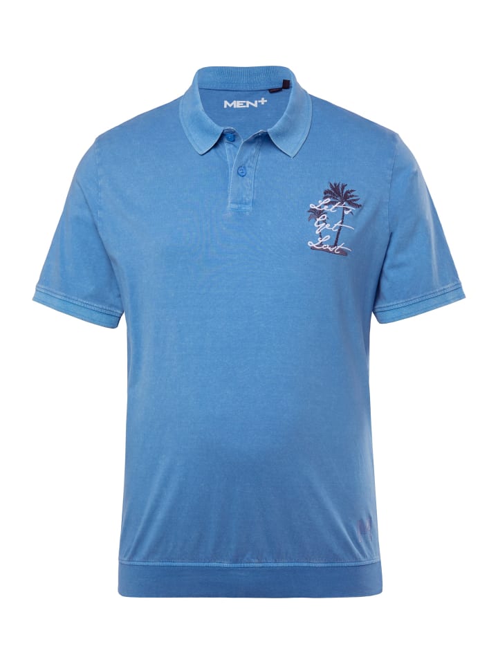 

Футболка поло Men Plus, цвет himmelblau