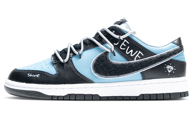 

Кроссовки Nike Dunk Skateboarding Shoes Men Low-top Black/grey, черный