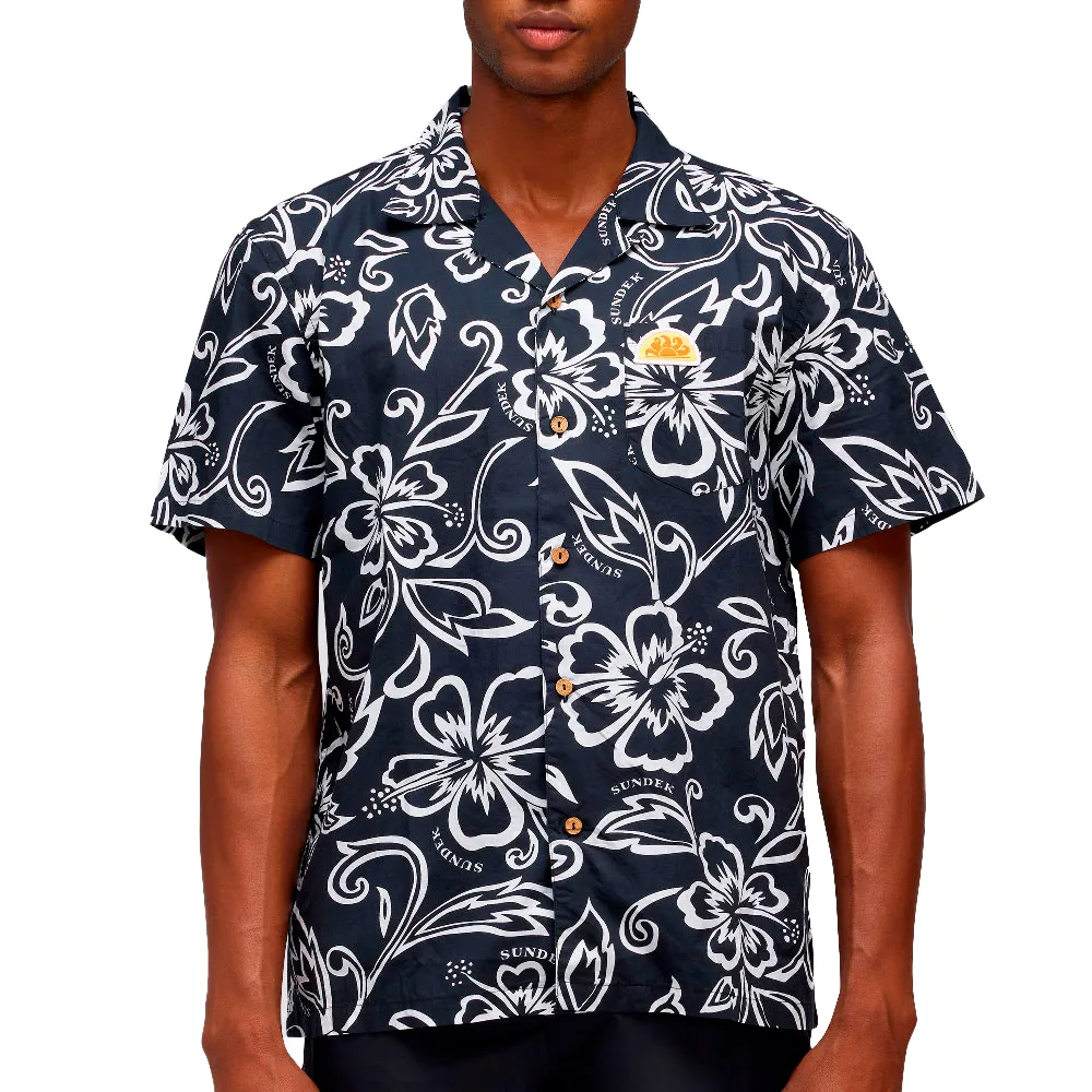 

Рубашка с коротким рукавом Sundek Vintage, синий