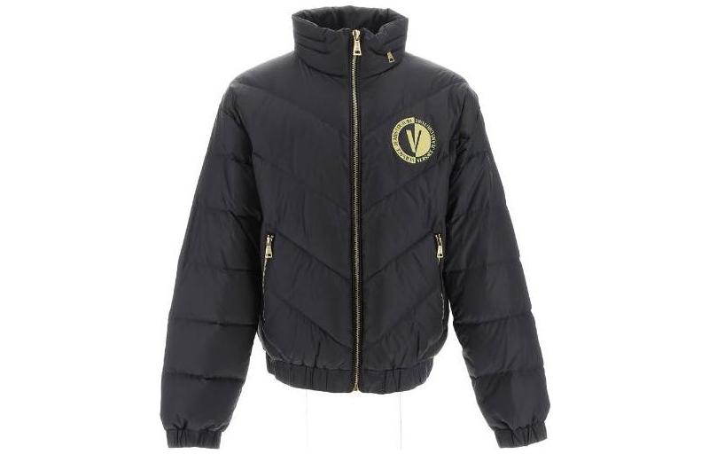 

VERSACE JEANS COUTURE Куртка с логотипом на нашивке, Black