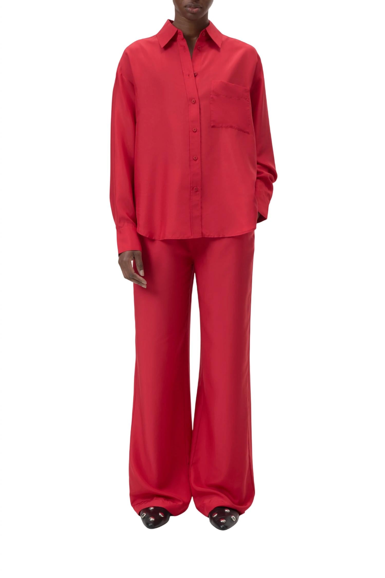 

CLOSED Широкие брюки Winona розово-красного цвета