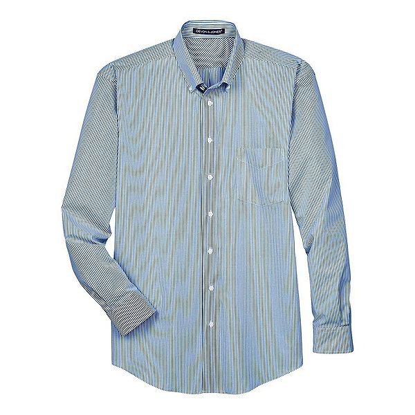 

Рубашка Crown collection banker e woven Devon & Jones, French Blue