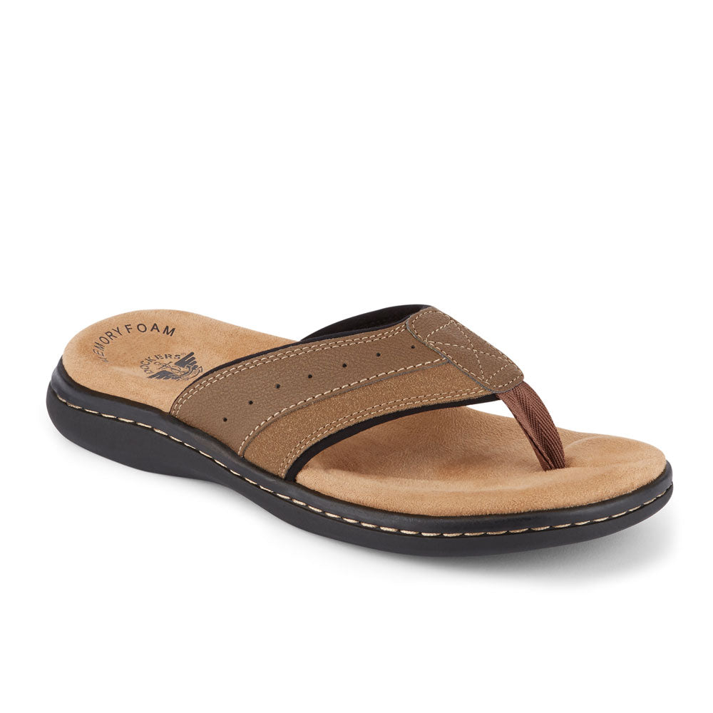 

Докерс Мужские Лагуна Повседневные Шлепанцы Dockers, Dark Tan