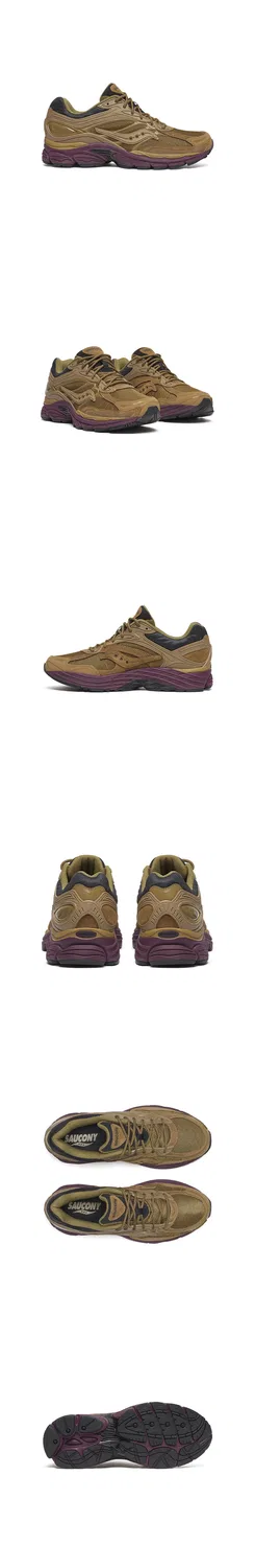 Унисекс кроссовки Saucony Progrid Omni 9 коричнево-винного цвета — фото 2