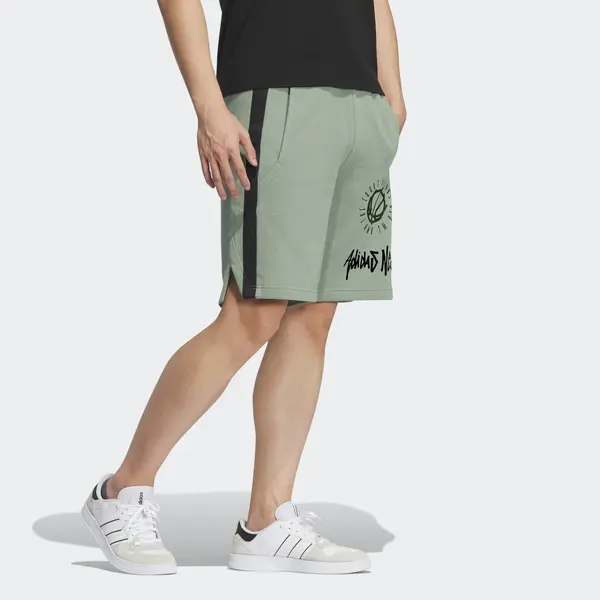 Шорты нео баскетбольные шорты Adidas, зеленый — фото 4