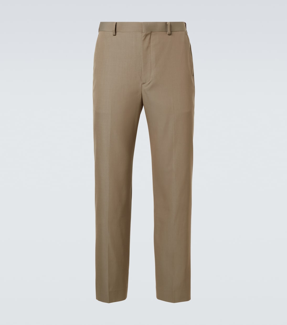 

Костюмные брюки из шерстяного габардина Auralee, Khaki Chambray