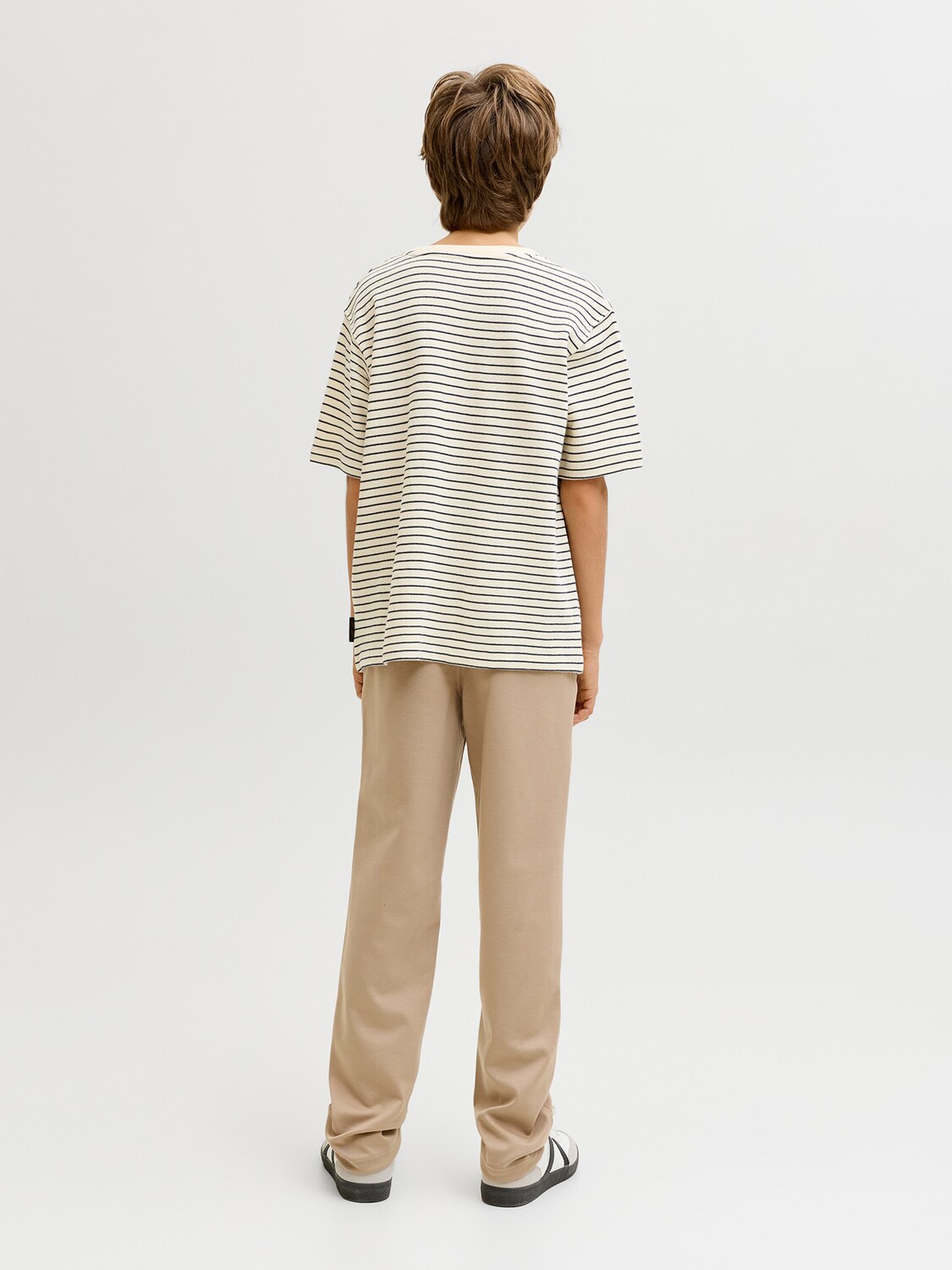 Jack & Jones Junior Футболка 'JJEDover' в цвете Natural White — фото 4
