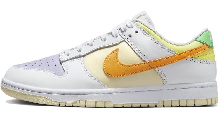 

Кроссовки Nike Dunk Skateboarding Shoes Women's Low-top White/Yellow/Green, белый