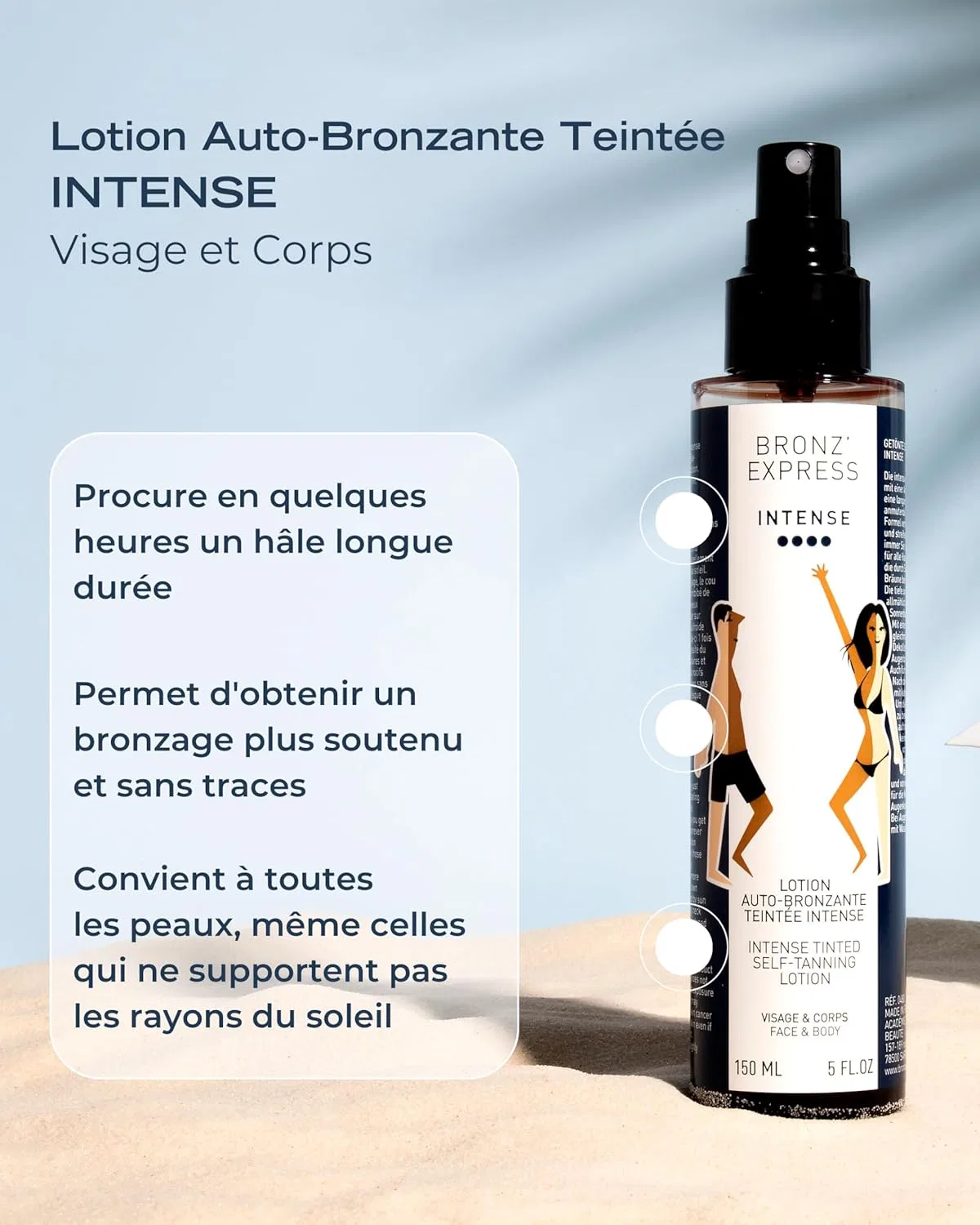 Интенсивный тонирующий лосьон-автозагар для лица и тела «BRONZ EXPRESS» Bronz’Express, Intensive Tinted — фото 2
