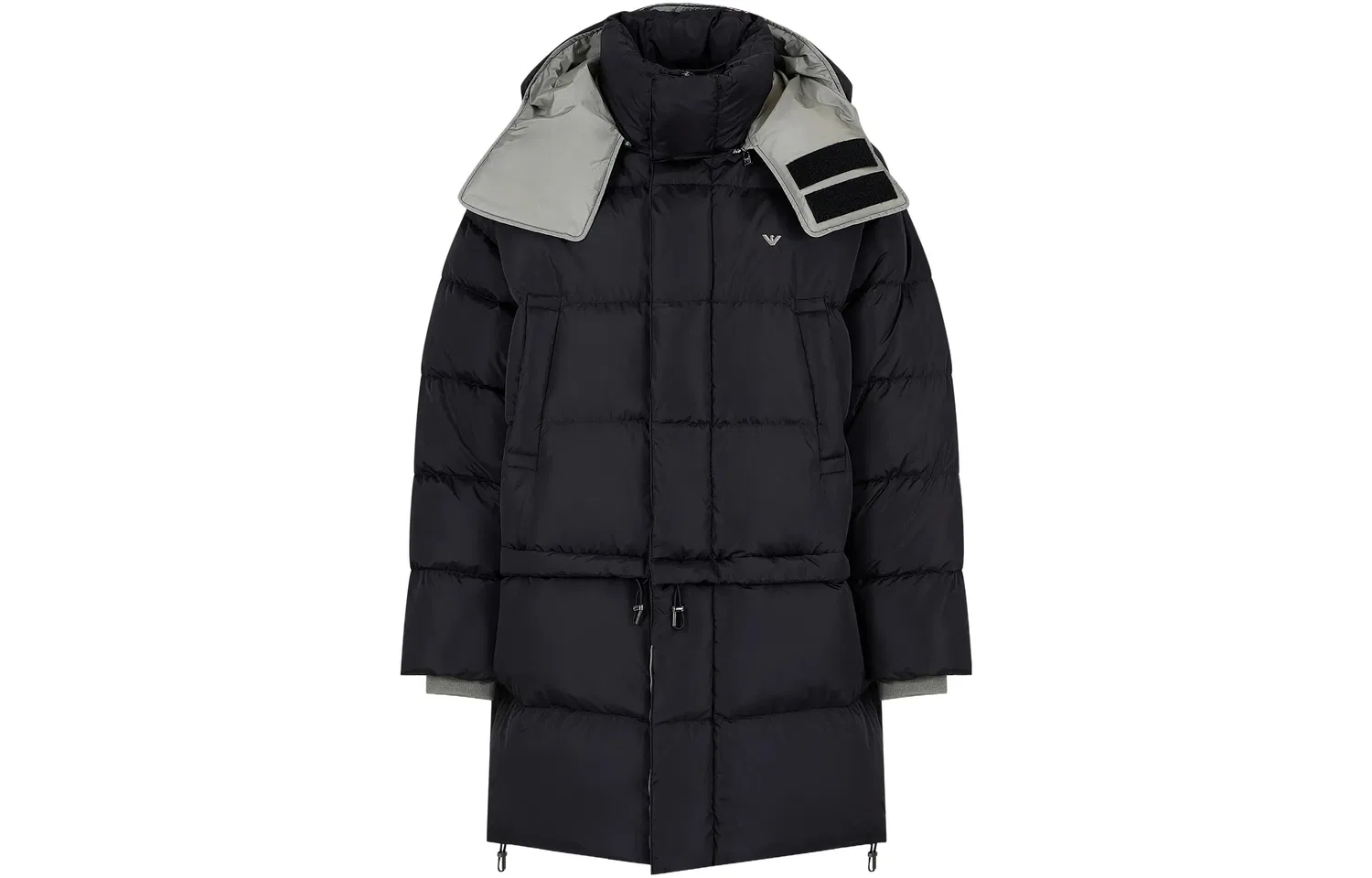 Пуховик с отстегивающейся вставкой Emporio Armani черный