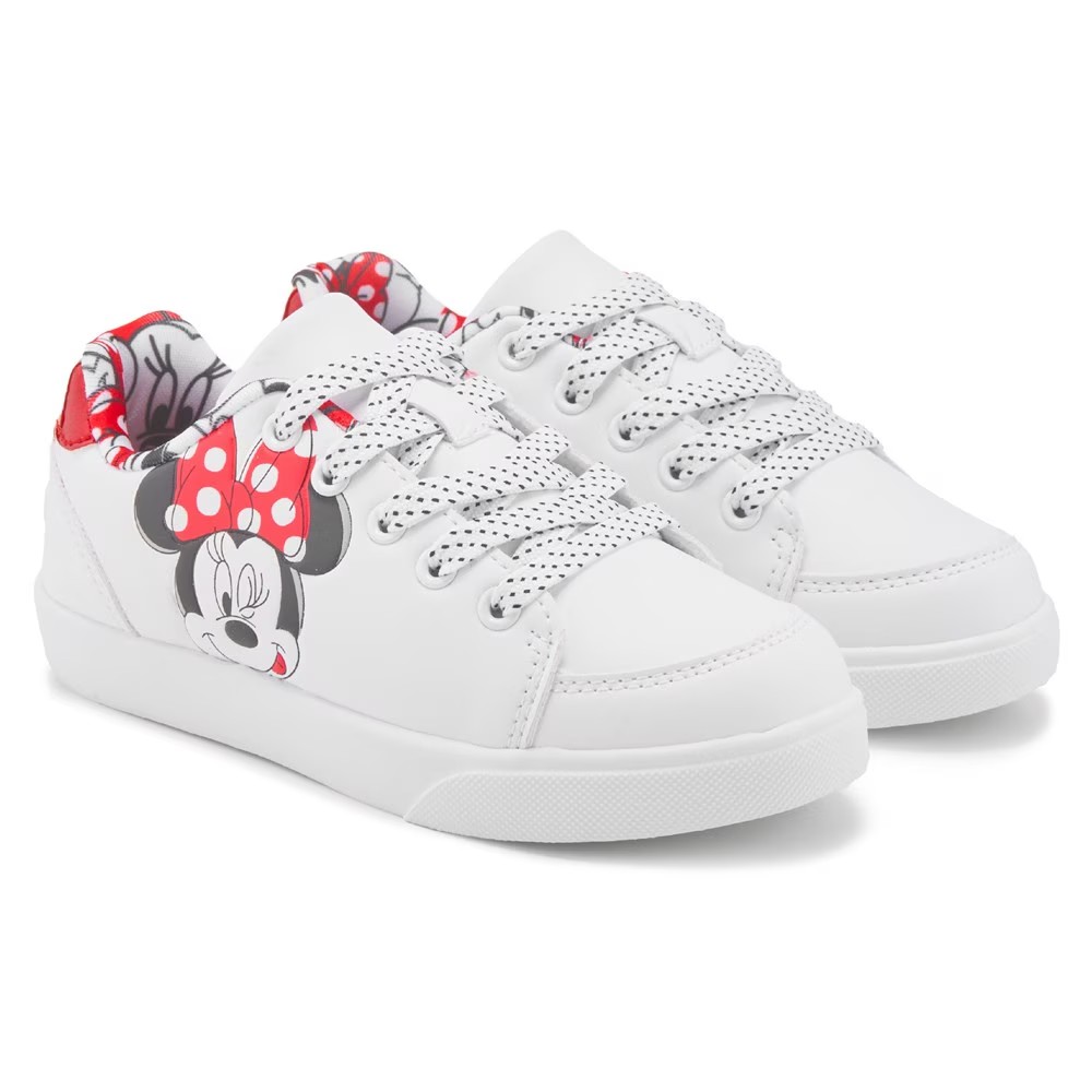 

Маленький ребенок в кроссовках Court Minnie Mouse, белый