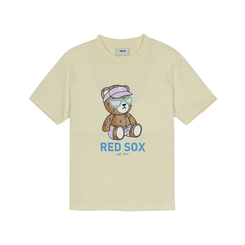 MLB KIDS Футболка Boston Red So SS25 светло-бежевая для детей 3-7 лет