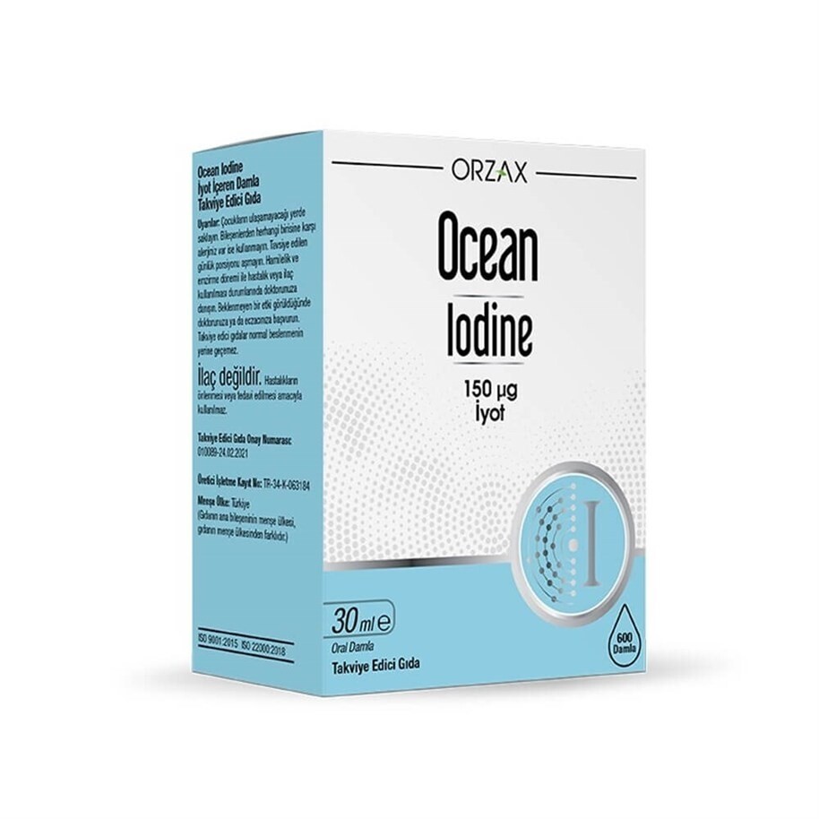 

Морской йод 150 мкг Йод 30 мл ORZAX