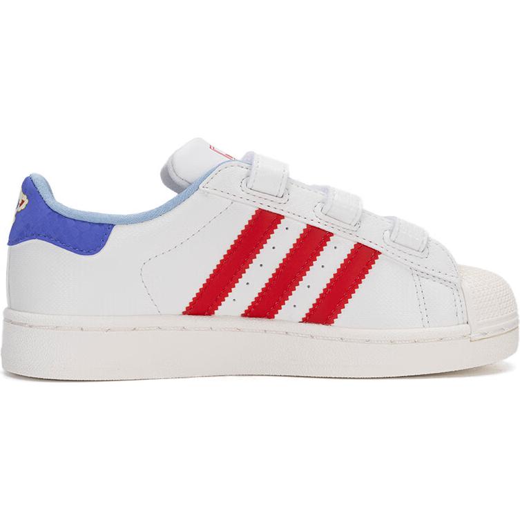 Детские кроссовки для скейтбординга Superstar 2 Anti-Kick Cushioning Low Top Adidas Originals, белый — фото 2
