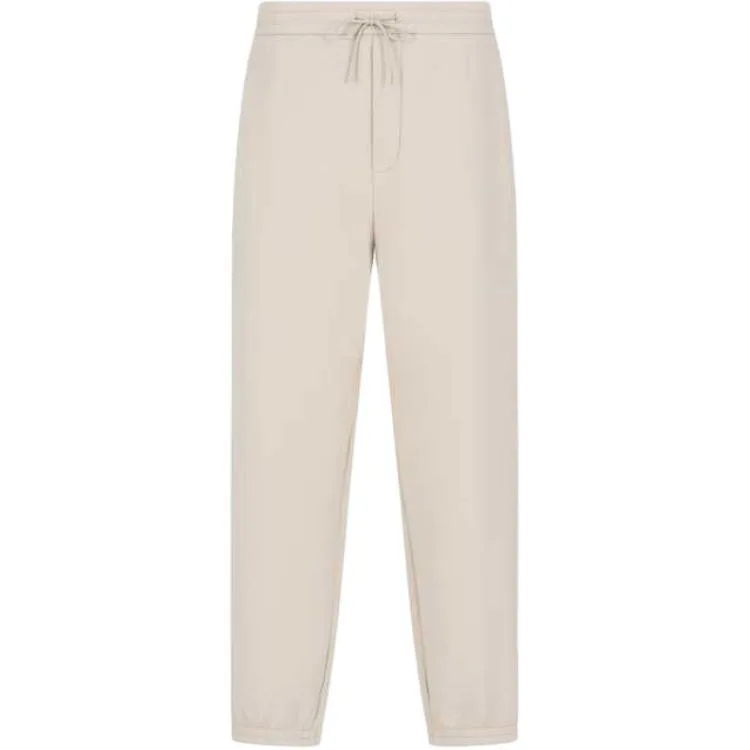 Asv Double Jersey джоггеры на шнурке EMPORIO ARMANI, белый