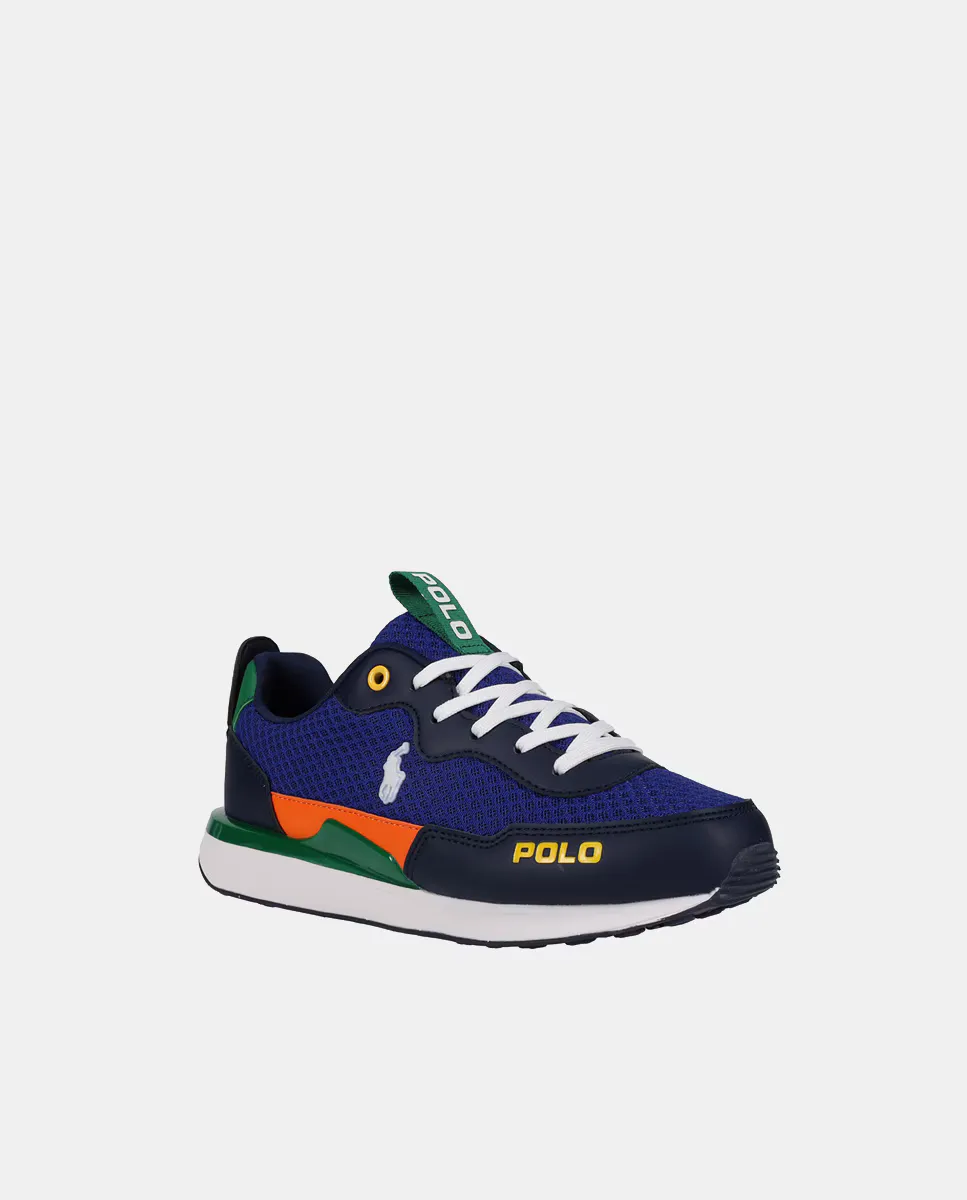 

Детские кроссовки спортивные на шнуровке Polo Ralph Lauren, темно-синий