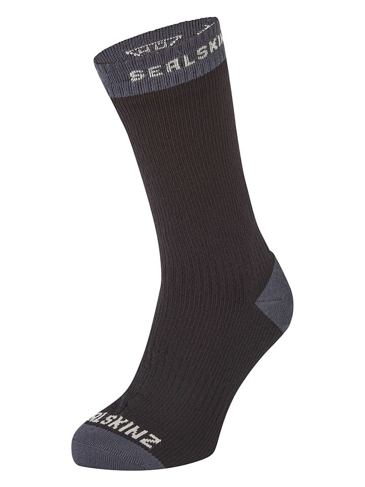 

Носки SEALSKINZ Funktionssocken Wiveton, цвет Schwarz/Grau