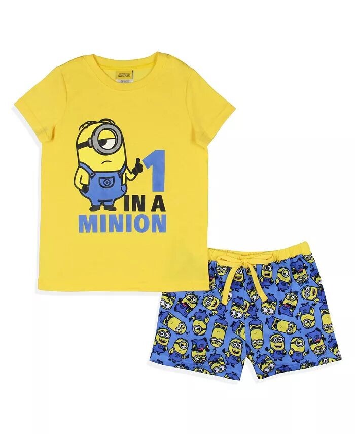 

Девочки Фильм Миньоны 1 В Миньоне Сон Пижама Набор Despicable Me