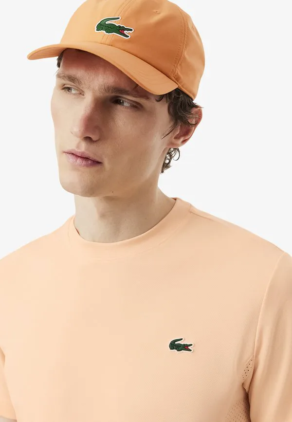 Простая футболка Lacoste, Rose Pêche-Big — фото 3