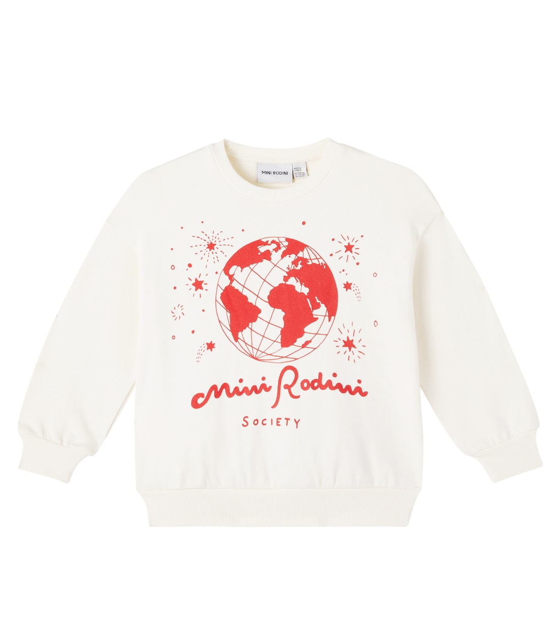

Хлопковый худи Society Mini Rodini, Offwhite