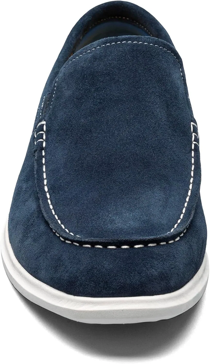 Мужские лоферы Florsheim Hamptons Moc Toe Venetian Loafer Slipper, Navy — фото 3