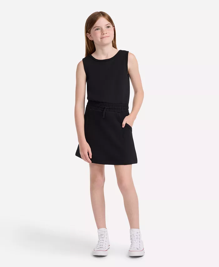 

Девчачье платье YPB с U-образным вырезом мини Abercrombie Kids, черный