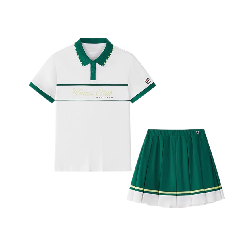 

FILA KIDS Комплект с юбкой для подростков SS25 2 предмета Jade White