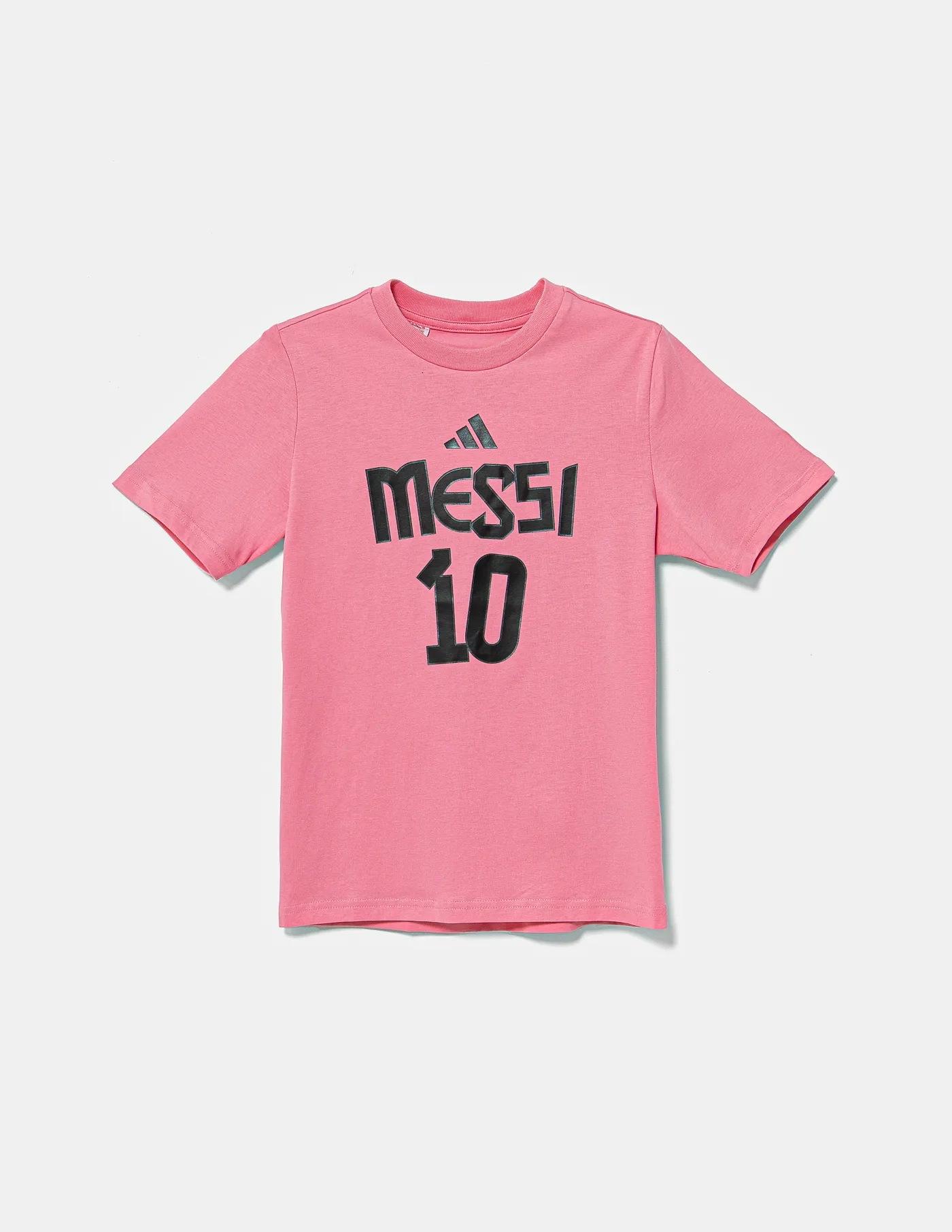 Детская хлопковая футболка MESSI adidas Performance, розовый — фото 2