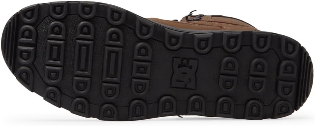 Мужские высокие водоотталкивающие кожаные ботинки DC Shoes Pure Hi-Water, темный шоколад — фото 3