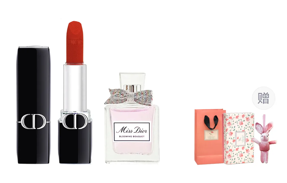 DIOR Пробник помады и парфюма Velvet Satin 1.5г+5мл подарочный набор, Satin 999+Wild Perfume 10ml — фото 2