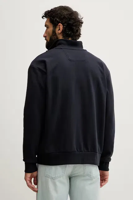 Толстовка на молнии SW_Collar Full Zip BOSS Green, синий — фото 3