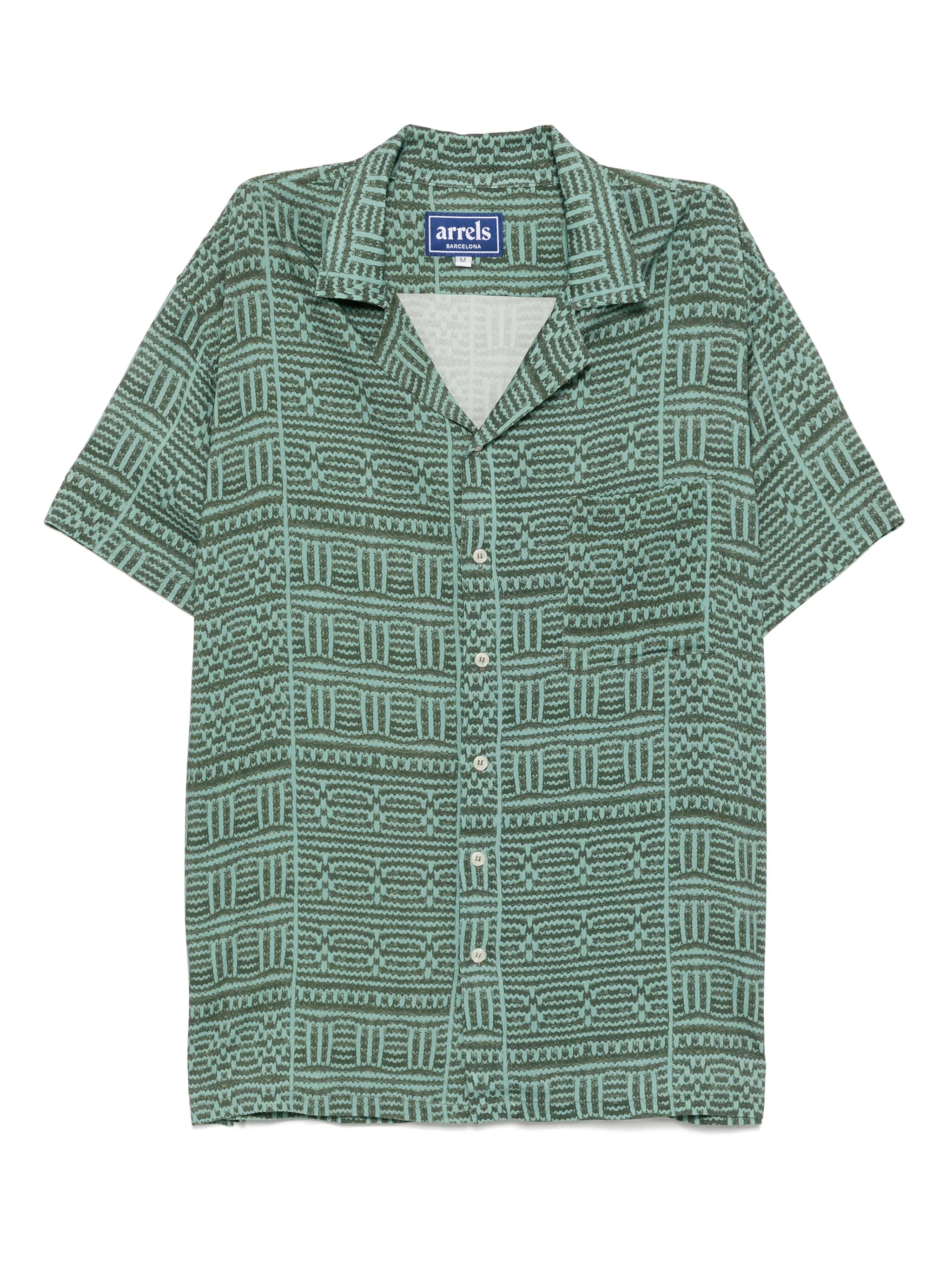 

Рубашка с узором Arrels Barcelona, зеленый