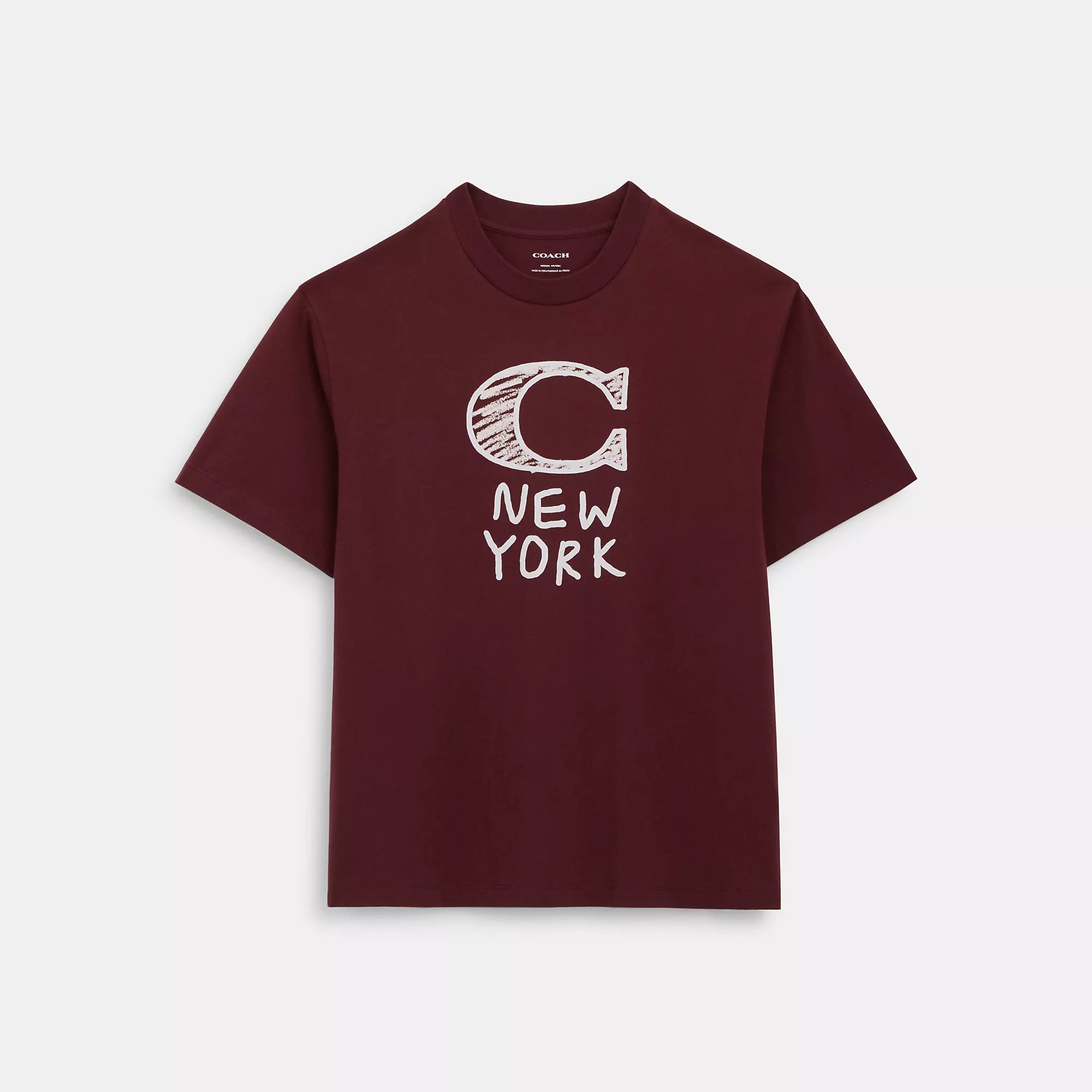 

Футболка с фирменной надписью Coach Outlet, цвет port