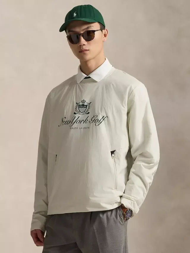 Свитер Polo Golf от Woven Pullover Jumper, цвет Каменная галька Ralph Lauren