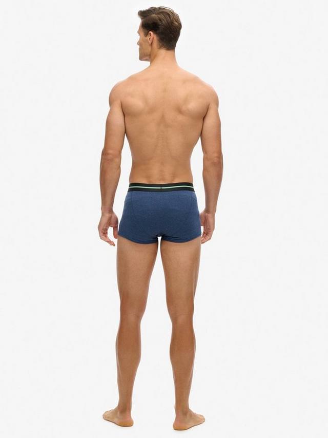 Эластичные плавки из органического хлопка Superdry, цвет Blue/Fresh Green — фото 2