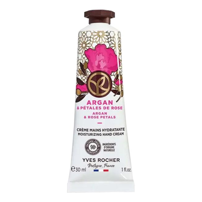 

Крем для рук с аргановым маслом и лепестками роз Yves Rocher, 30 мл
