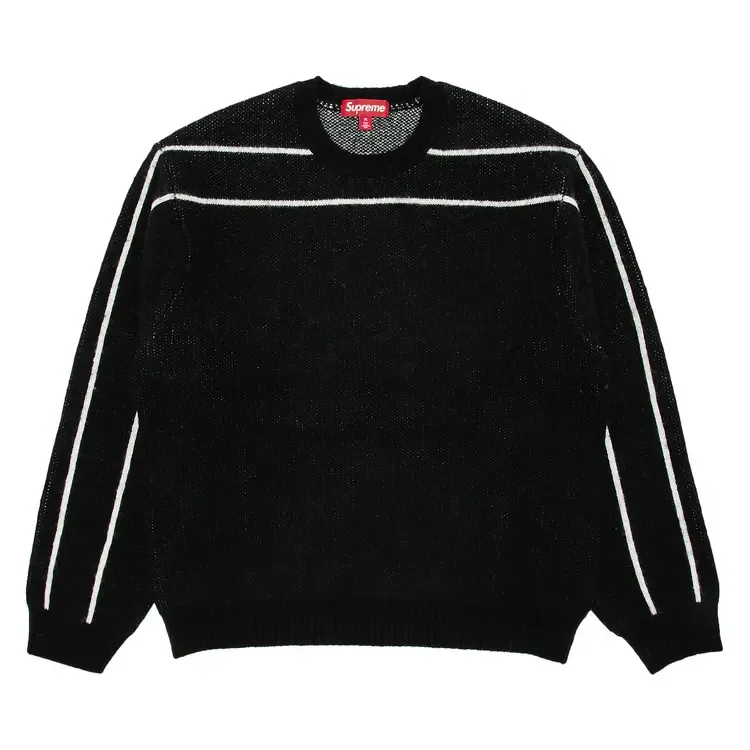 Свитер Supreme с полосками на спине, черный