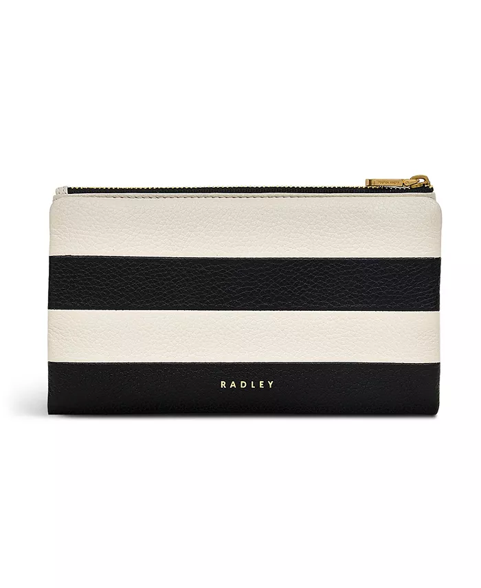 

Кошелек Bishop's Lane в полоску с двумя отделениями Radley London, черный