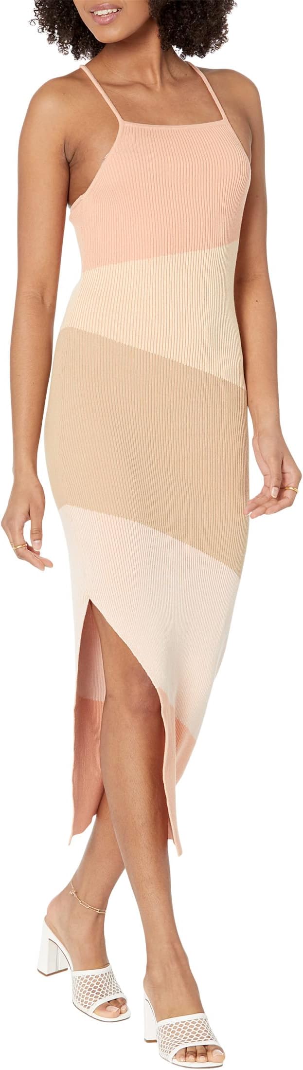

Платье MONROW Sunrise Rib Midi Tank Dress, цвет Sunrise