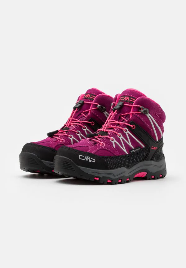 Детские походные ботинки rigel mid wp унисекс Cmp, Berry/Pink Fluo — фото 2