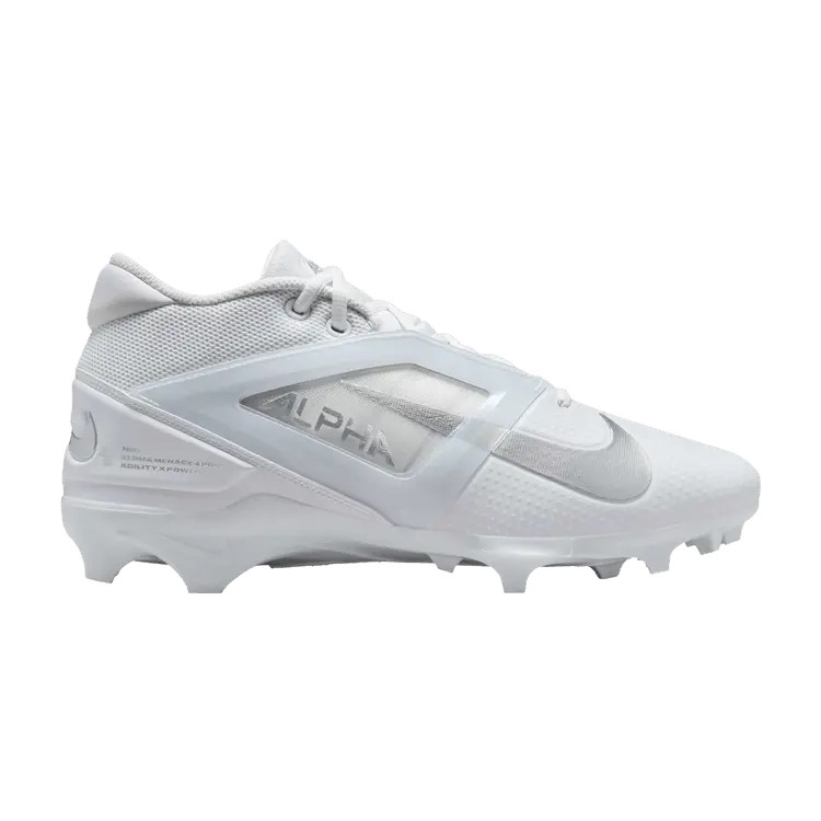 

Бутсы Nike Alpha Menace 4 Pro 'White Metallic Silver', белый