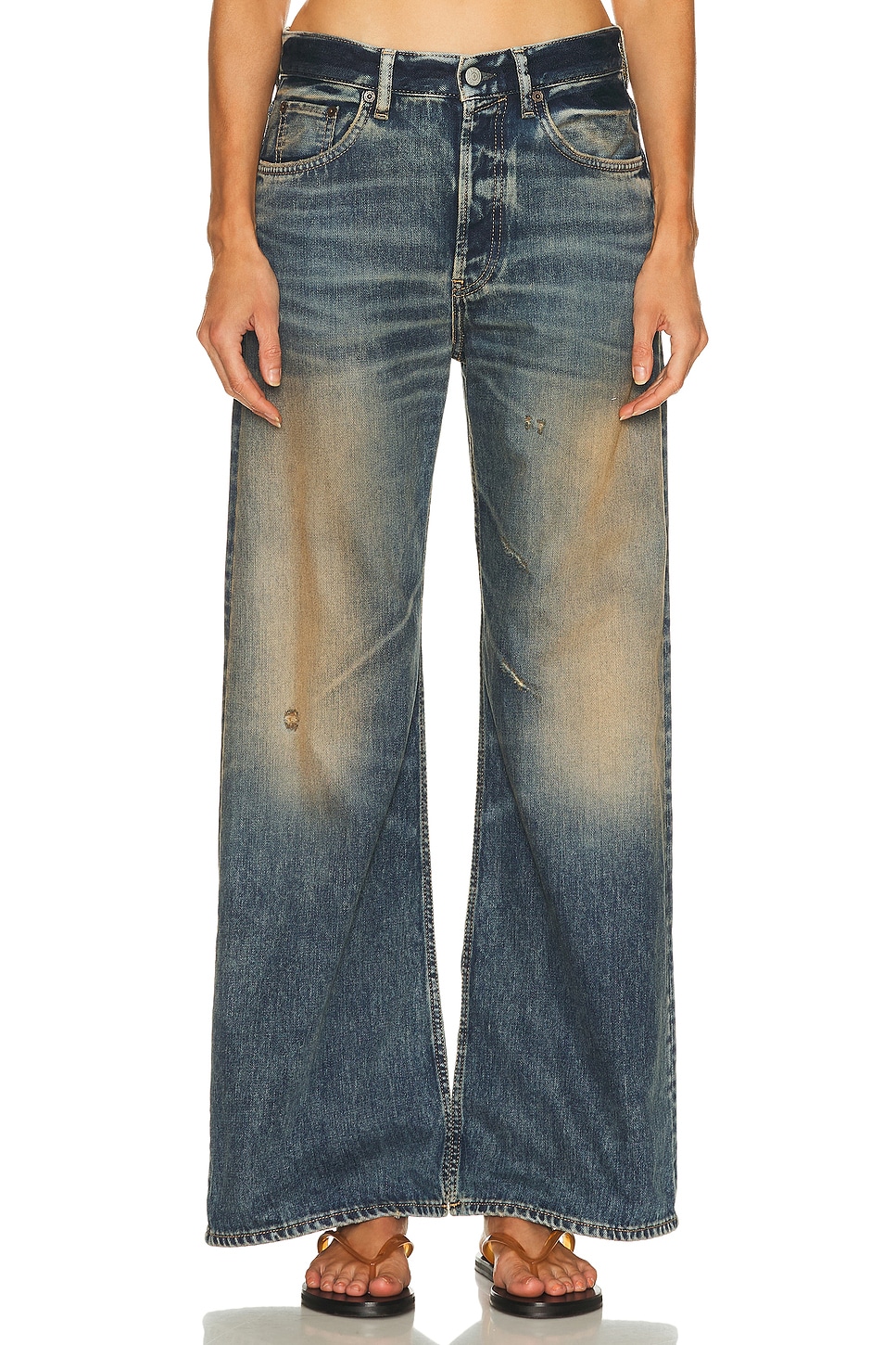 

2021f Rocka Широкие брюки Acne Studios, Dark Blue